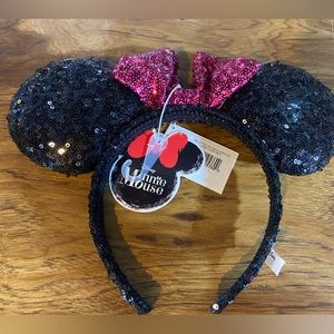 Minnie Mouse sparkly ears headband, adult size